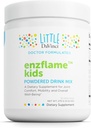 Piccolo DaVinci Enzflame Kids - Integratore di miscela di bevanda in polvere per sostenere il muscolo e il comfort congiunto, la mobilità e la salute immunitaria* - Con Calcio, Sodio, Enzimi, DMG, e altro - Aroma arancione - 30 Serve