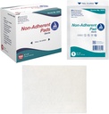 Dynarex Non-Adherent Pads-Sterile, individualmente confezionato, non-Stick Wound and Burn Care, morbido e altamente assorbente, 3” x 4”, 1 scatola di 100 pad non-Adherent-Sterile