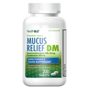 HealthA2Z® Mucus Relief DM | Dextromethorphan HBr 20mg | Guaifenesin 400mg | Tosse, rilascio immediato, non rivestito (200 Count (Pak of 1))