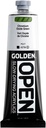 Acrilici acrilici a laminazione OPEN di GOLDEN, Chromium Oxide Green, tubo 5 fl oz., Vernice acrilica professionale, Opaque