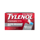 Tylenol Extra Strength Acetaminophen Rapid Release Gel, Riduttore di dolore & Fever, Gelcaps con fori laser-Drilled per il rilascio veloce, Gentle on Stomach, 500 mg Per Gelcap, 100 Conte OTC Medicine