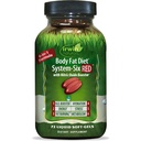 Irwin Naturals Body Fat Diet System-Six RED - 72 Liquid Soft-Gels, Formula 6-in-1 per la gestione del peso con Nitric Oxide Booster - 24 Total Servings
