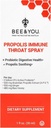 Bee and You Propolis and Probiotic Thro Spray con Ginger, Supporto Immune, Salute Digestiva, Antiossidanti, Keto, Paleo, Gluten-Free, 1 Fl oz