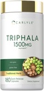 Carlyle Triphala Capsule 1500mg | 180 Count | Integratore di erbe | Non OGM e Gluten Free