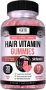 Kaya Naturals Capelli Crescita Gummies - Biotin 5000mcg Vitamine per Capelli Sani, Pelle e Unghie - Integratore di Bellezza per Donne o Uomini - 30 Conte - Blueberry Flavor