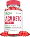 Simpli Salute Keto ACV Gummies Advanced Formula 1000MG Ketonature Keto Gummies Aceto di sidro di mele Formulato con Polvere di succo di barbabietola di melograno B12 Vegan Non GMO 60 Gummys