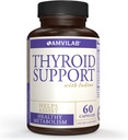 Sostegno tiroideo con iodio, vitamina B12 e 12 altri ingredienti essenziali – tiroide healthy, vita felice. Rivitalizzare il metabolismo, l'energia e la salute cognitiva. 60 capsule