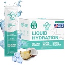 MyHy ZERO Liquid Hydration Packets, Sugar Free Electrolyte Drink Mix for Hydration Support, Rilievo di disidratazione per viaggi, gravidanza, fitness, Bachelor & Bachelorette Party – Ice Island, 50 Count