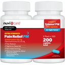 Relief del dolore extra di resistenza PM - Acetaminophen 500mg & Diphenhydramine 25mg - Confronta con Tylenol PM Extra Strength Sleep Aid - Adult PM Pain Reliever for Nighttime Aches & Pains (100 compresse)