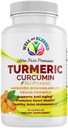 Integratore curcuma curcuma curcuma con BioPerine - 60 capsule - Estratto di radice curcuma organica - Vegan Friendly, Assorbimento potenziato, Giunto giornaliero e supporto cardiaco