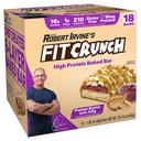 FITCRUNCH Snack Size Protein Bars, 6-Layer Baked Bar, 1g di zucchero, Gluten Free & Soft Cake Core (18 bar, burro di arachidi e gelatina)