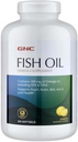 GNC Fish Oil Omega 3 Supplemento, 300mg EPA e DHA, Limone Flavor, Supporta Cuore, Cervello, Pelle, Occhio e Joint Health, 360 Softgels, 360 Servings
