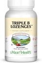 Maxi Salute Triple B Lozenges - Vitamina B12 & B6 & Biotin - Fragola Flavor - 90 Chewies - Kosher