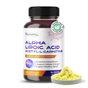 Acetil-L-Carnitina di acido lipoico alfa - Cleanse della vescica di supporto, salute del tratto urinario - fornitura di 180 giorni - fatto negli Stati Uniti