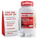 Timely Acetaminophen 500mg - 500 Caplets - Rilievo di dolore ad alta resistenza - Rispetto all'ingrediente attivo in Forza Extra - Crampe mestruali, Riduttore di febbre, Dolore minore di artrite