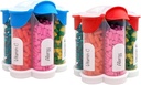 Extra Large Pill Organizer Daily, Weekly, Mensile Supplemento Bottiglia, Grazioso Blossom Pill Dispenser con 7 XL Confronti (2 Pack Combo) (Luce Blu e Rosso)