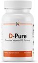 Stop Aging Now - D-Pure Formula 125 MCG - Vitamina Premium D3 5000 IU con Olio di Safflower - Muscolo, Denti e Bone Salute, Salute Del Cuore e Supporto Immune - 90 Softgels