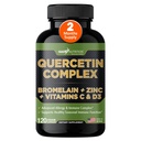 Gade Nutrition Quercetina biologica con vitamina C e zinco | Integratore di supporto immunitario Quercetin 500mg Capsule | Bioflavonoidi Made in USA Terze Parti Testata