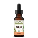 Banyan Botanicals Ear Oil – Organic Herbal Oil Ear Gocce con Ashwagandha e Aglio – Soothing e Comforting per le orecchie – 1 oz – Non OGM Sostenibilmente Sorgente Vegan