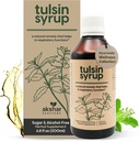 AKSHAR Ayurveda - Tulsin Syrup, Natural Cough Syrup con liquirizia, zenzero, curcuma, basilico, Malabar Nut - Integratori di salute polmonare respiratori, Mucus Relief & Bronchial Wellness Syrup (6.8 fl oz)