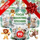 Focus Boosting Stickers (90 Pack) - Supporti di cervello sano per attenzione, carta, Bubble Design, Droga gratuito, vestiti, Unisex