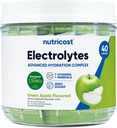 Nutricost Electrolytes Complex, Verde mela aromatizzato, 40 Stickpacks - Advanced Hydration Complex