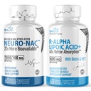 Fusioni della natura Neuro Nac (NAC Ethyl Ester) & R Alpha Lipoic Acid 600mg (60ct)