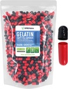 XPRS Nutra Size 000 Capsule Vuoti - 1000 Contare Grandi Capsule Gelatine Vuoti - Pillole per Riempimento Capsule Integratori fai-da-te - Pillole Fillable Color Gel Caps per Integratori Do-It-Yourself (Red/Black)
