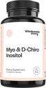 Myo-Inositol & D-Chiro Integratore inositolo per le donne | Integratori di fertilità per l'equilibrio ormonale & Ovarian Health Support | Myoinositol | Rapporto ideale 40:1 | 30 Serve
