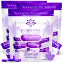Purple Tree Post-Celebration Wellness | Supporto per il fegato, Hydration & Replenisher | Dihydromyricetin DHM, Latte Thistle, Electrolytes, Vitamine | Bachelorette & Bachelor Party Kits, 30 Packets (120 pillole)