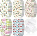 Sinmoe 100 Pcs Grandi Bandages 2 x 4 pollici Latex libero grande adesivo Fiore Wound Care Tessuto flessibile Bandages per la cura e proteggere i tessuti