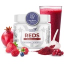 Reds - Super Reds Powder con 39 Superfoods, Antiossidante-Rich Polvere rossa Superfood, Probiotics & Digestive Enzymes per energia, Metabolismo & Gut Health - Red Berry Flavor