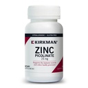 Kirkman – Zinc Picolinate 25 mg - Ipoallergenico – 150 capsule vegetariane – Gluten Free – Casein Free – Minerali