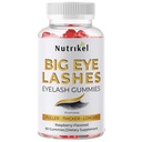 Big Eye Lashes Hair Growth - Occhiali di crescita Gummies per Fuller, Thicker, Ciglia più lunghe