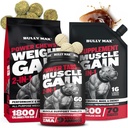 Bully Max Dog peso Gainer Chews (75pc chews) & Muscle Builder Tablets (60 schede) & 3-in-1 Liquid Muscle Builder Supplement Bundle or Puppies & Adults, All Breeds – Healthy Growth and Vitality Support