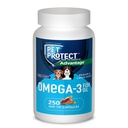 Pet Protect M/L Dog Omega-3 Supplemento, Proprietario Free Form Blend, Supporta una risposta normale infiammatoria, Snip-Tip capsule (250 Conte)