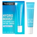 Neutrogena Hydro Boost Under Eye Cream, con acido ialuronico purificato, mantiene sotto l'area dell'occhio guardando liscio & idrato, fragranza libero e non-comedogeno, 0,5 oz