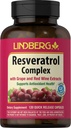 Lindberg Resveratrolo Supplemento | 120 capsule | Complesso con semi di uva e estratto di vino rosso | Non OGM, Gluten Free