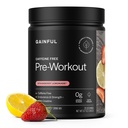 Gainful Caffeina Free Pre Workout Polvere con Creatina, Fragola Limonata Flavor, Supporta la resistenza, Endurance, & Recovery, BCAAs, Beta Alanine, L-Citrulline, No ingredienti artificiali, 20 Servings
