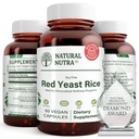 Estratto di riso di lievito rosso di Nutra, supporto cardiovascolare, aiuta a migliorare l'immunità, aiuta a mantenere i grassi del corpo e flusso fluido, migliorare la digestione, integratori senza glutine, 600 mg, 60 capsule (2 pacchetto)