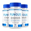 (Pack of 3) Fungus-Exdous - Pillole Supporta Grandi Unghie Naturali Sane - 180 Capsule, Bianco
