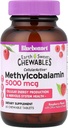BlueBonnet Nutrition Earth Sweet® Chewables, CellularActive® Methylcobalamin, Raspberry, 5000 mcg, 60 compresse masticabili