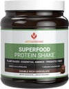 ACTIVATEDYOU Superfood Protein Shake -Vegan Plant Protein Powder - with Organic 7 Mushroom Blend, Spirulina e GoldRella Chlorella - Promuove l'integrità muscolare, Cioccolato Flavor (15 Serve)