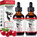 Trattamento del cane UTI - Tratto urinario trattamenti di infezione, supplemento di supporto del rene + della scala, estratto di mirtillo naturale per cani, Supporta la salute urinaria e digestiva (2 Fl Oz (Pack of 2))