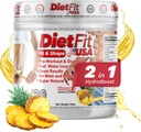 DIETFIT | Pre-Workout e Diuretic 300 Grammi | Hydroboost 2-in-1 | Pre-Workout & Diuretic | Energia Intensa | Ananas Flavor | 30 Serve | Integratori Fitness