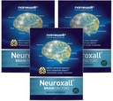 NANOWELL Neuroxall Brain Health Supplemento per la funzione cognitiva migliorata e Clarity mentale, Astaxanthin, Ginkgo Biloba Extract, Antiossidante - 60 Softgels X 3 scatole per 3 mesi (180 conteggio)