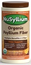 NuSyllium Psyllium Husk Powder, USDA Organic, 30.5 Oz, Supplemento di fibra alimentare con zucchero marrone, aiuta la salute digestiva* Arancione naturale, 72 Serve