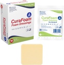 Dynarex 3011 CuraFoam Foam Dressing, Non ordinato, Sterile, Fornisce Cuscinetto Cuscino Cuscino, 2" x 2", Confezione da 10