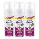 Little Remedies Sterile Baby Saline Nasal Mist, Sicuro per i neonati a Alleviare i Nosi Soffici e Asciugati, 3 Fl Oz, Confezione da 3