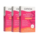 Omax3 Donne Probiotico + Prebiotico, Cranberry & Chicory Root, 20 miliardi di CFU, 6 Strains clinicamente provati, pH vaginale, UTI, Bloating, (Packaging May Vary)